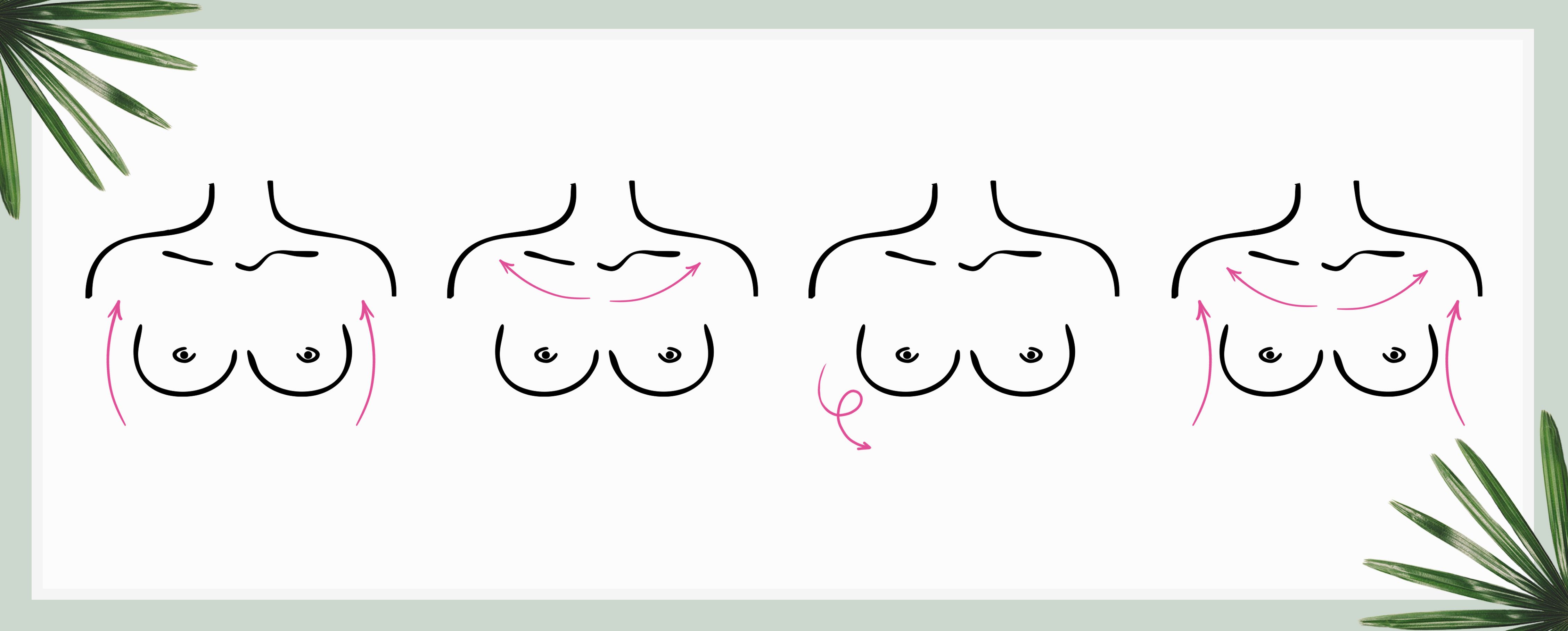 Instructions pour le massage des seins