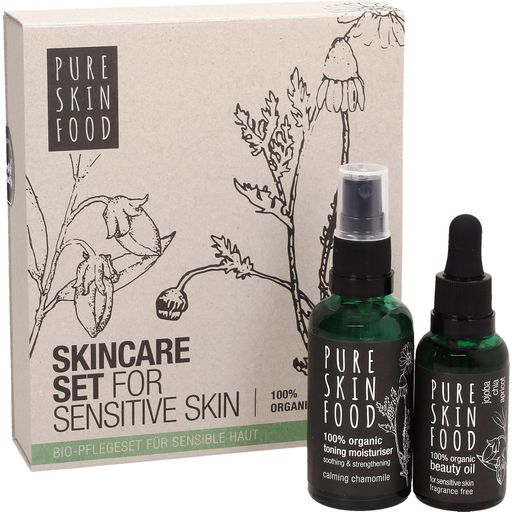 Organic Skincare Set for Sensitive Skin - 1 set.