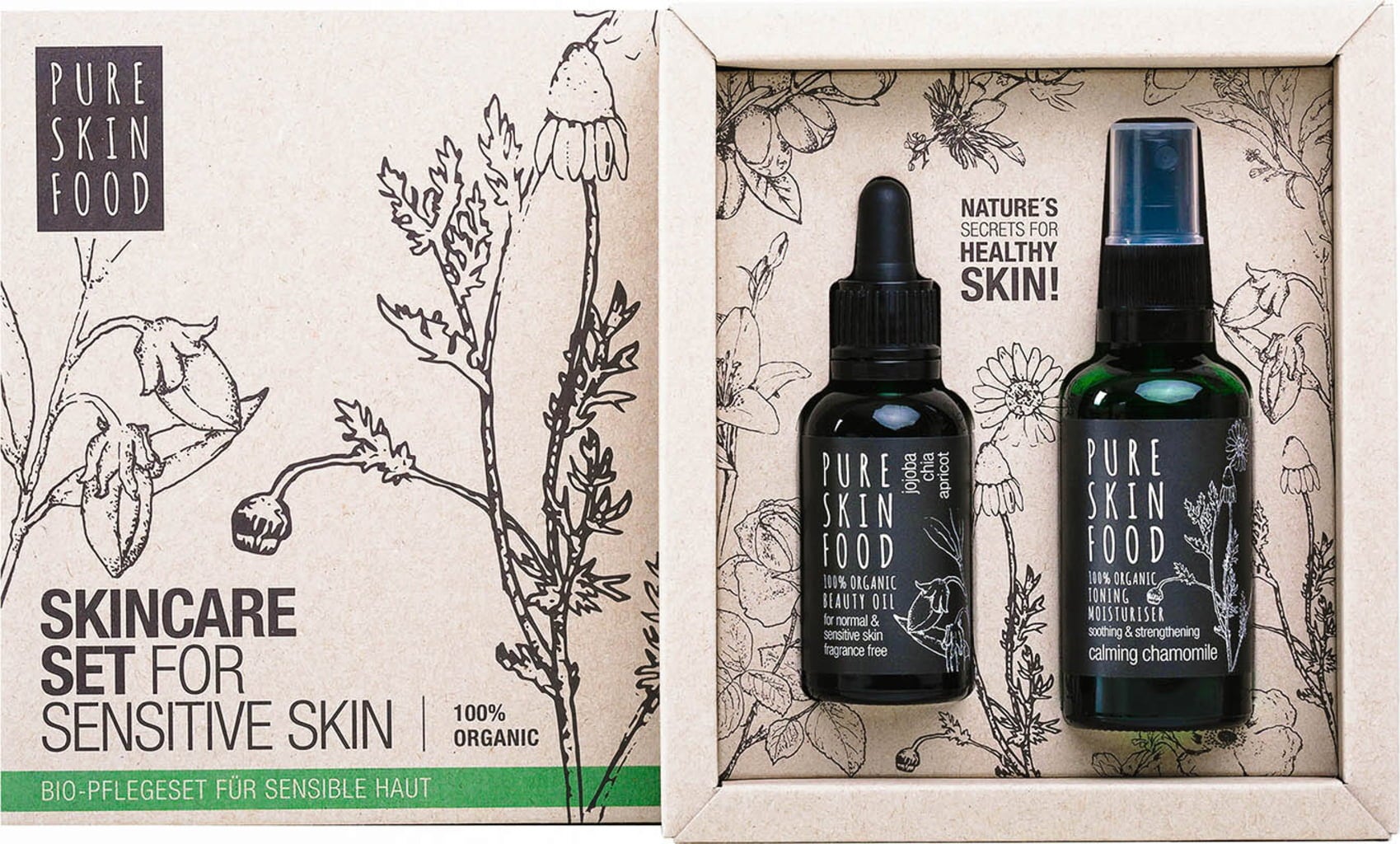 Organic Skincare Set for Sensitive Skin - 1 set