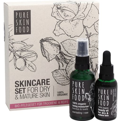 Organic Skincare Set for Dry & Mature Skin - 1 set.