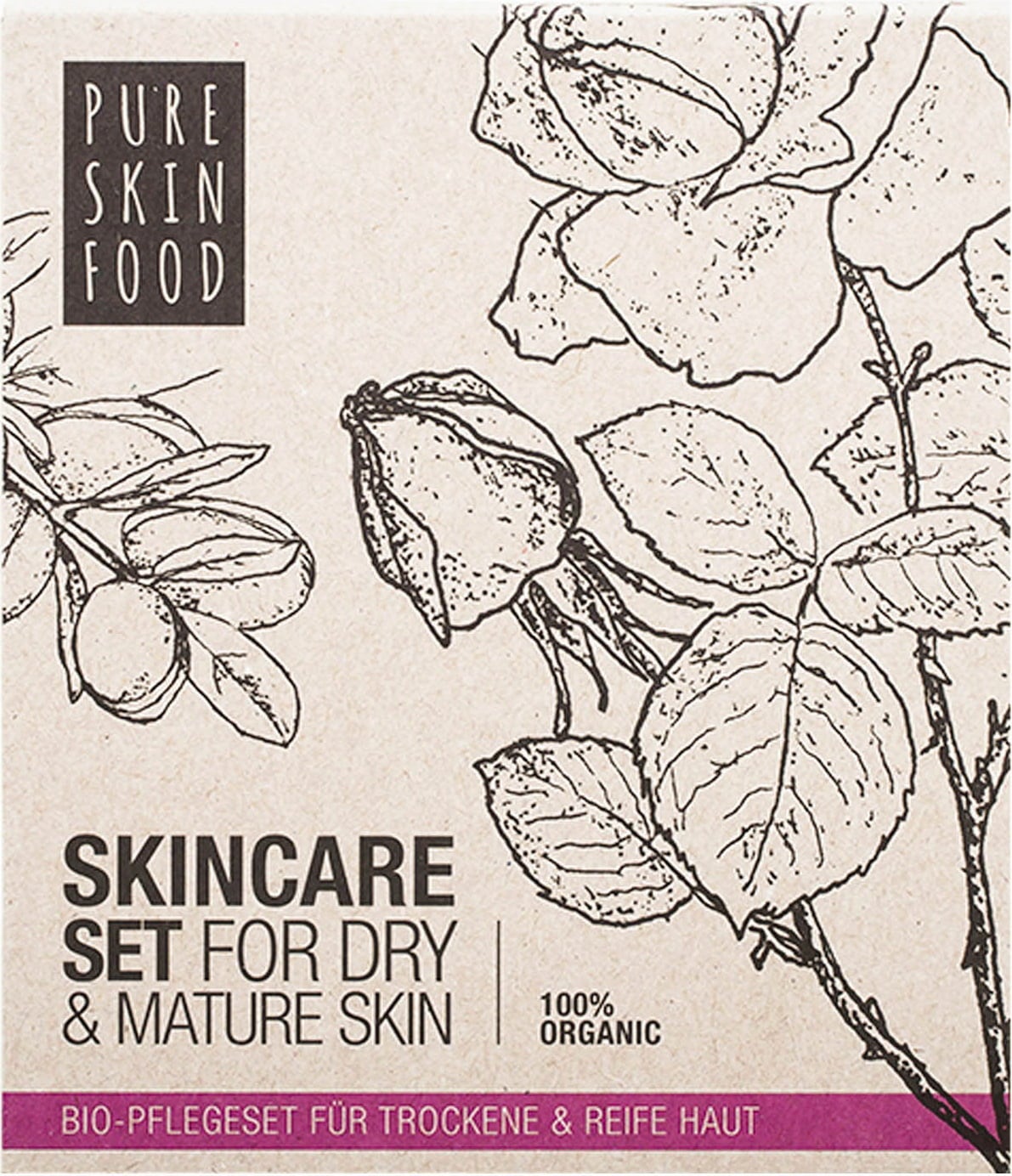 Organic Skincare Set for Dry & Mature Skin - 1 Set